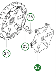 Navkapsel til Baghjul