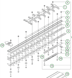 Komplet sværd R 75 cm