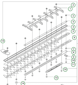 Komplet sværd 60 cm