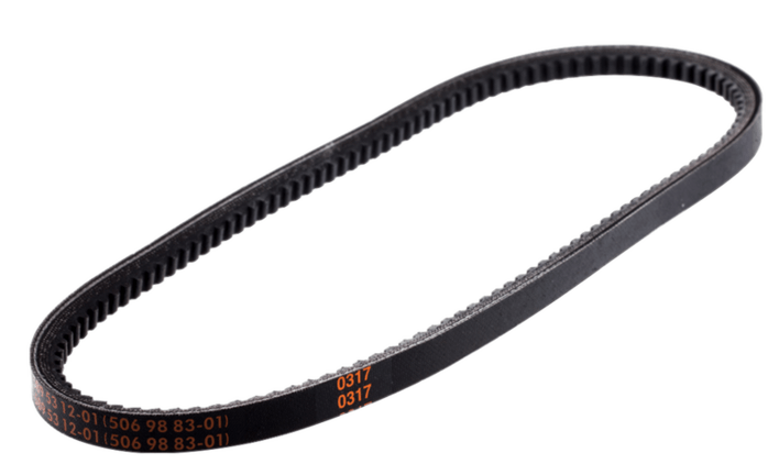 Transmissionsrem fra hydrostat til motor